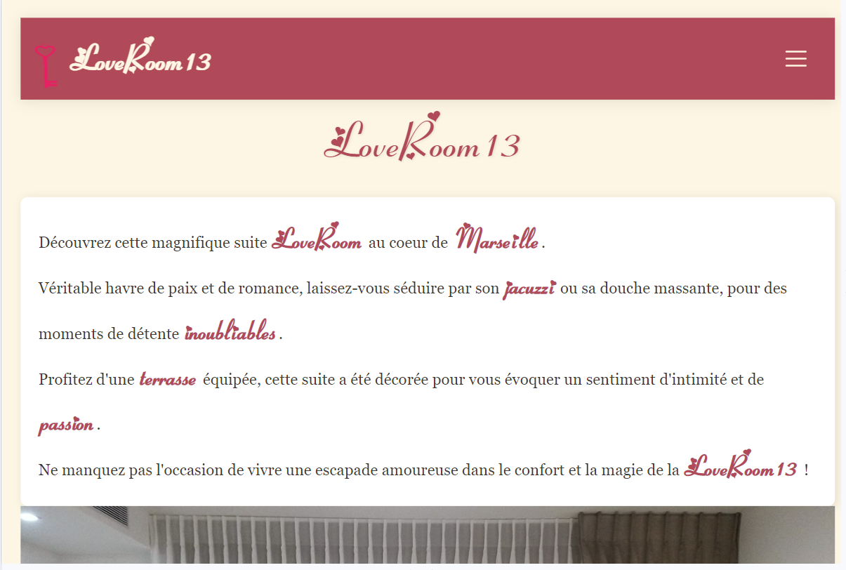 Projet Loveroom